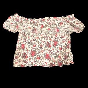 American Eagle Ruffled Off-Shoulder top